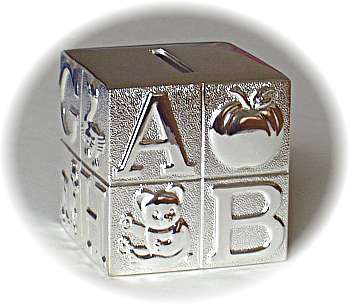 Silver plated money box